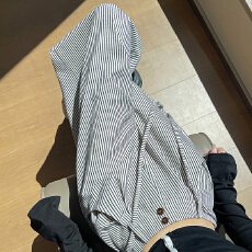 批发复古条纹阔腿裤女2026春夏新款设计感绑带宽松百搭老钱风<b class='q'>西装</b>裤子