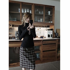 批发蘑糯糯深灰/浅灰/咖色/<b class='q'>黑色</b>高领<b class='q'>打底衫</b> 5181-1031