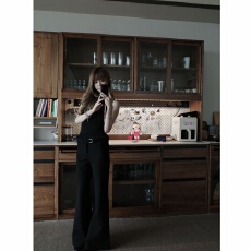 蘑糯糯黑色长裤  5176-1031