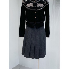 批发cookadaily人鱼 羊毛呢百褶两穿设计感气质通勤<b class='q'>半身</b>中长裙裤