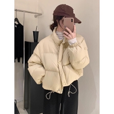 批发<b class='q'>韩国</b>东大门原版面包服女立领小个子短款白鸭绒羽绒服秋冬新款外套