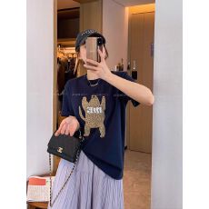 批发<b class='q'>韩国</b>大码女装21支纯棉210克纯棉童趣卡通趣味印花宽松短袖T时尚版