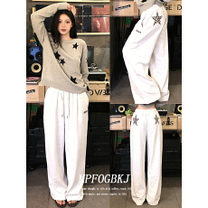 批发美式炸街休闲运动套<b class='q'>装</b>女秋季显瘦卫<b class='q'>裤</b><b class='q'>宽松</b>时尚2025新款