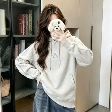 批发实拍大码女装200斤薄款<b class='q'>卫衣</b><b class='q'>男</b>情侣春秋新款刺绣宽松连帽上衣