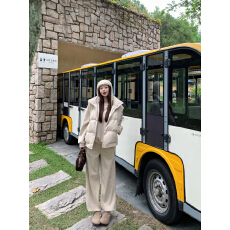 批发实拍实价 三件套银狐绒长袖连帽卫衣+羽绒马甲外套+休闲直筒裤