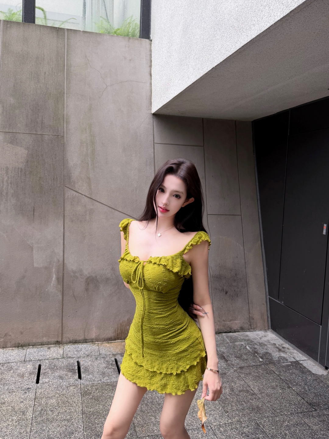 실사 정가 닦아내 라. 차 숲 프릴 슬립 레이스 안전 바지 여성 드레스 봄 여름 A라인 스커트