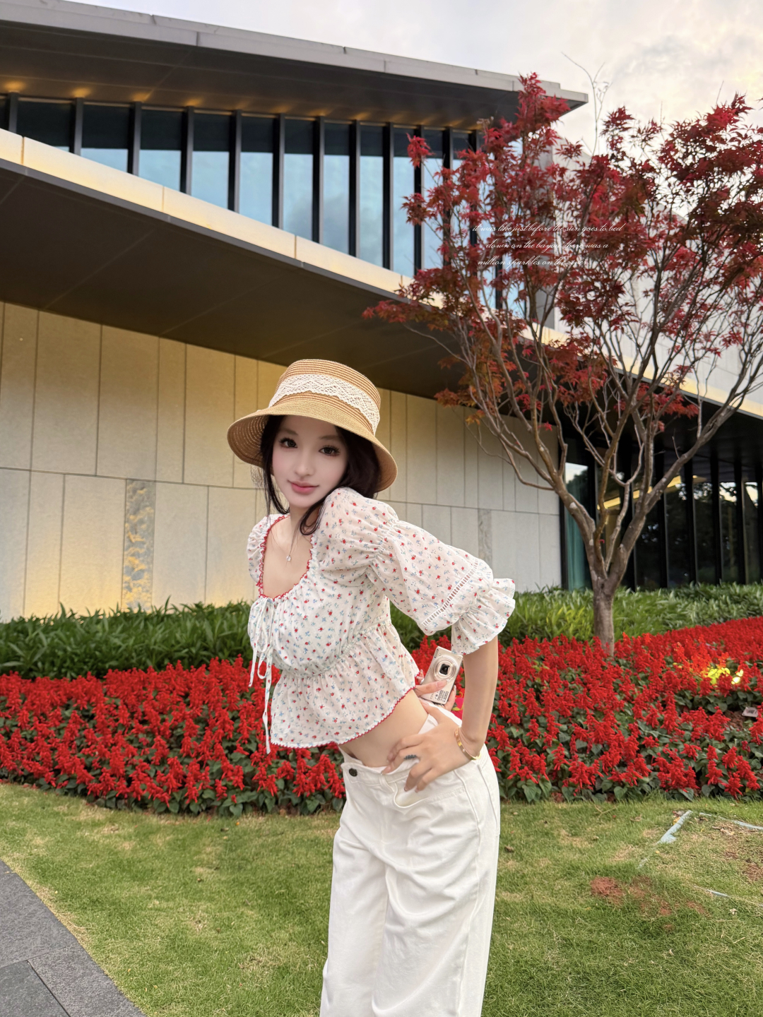 실사 정가 꽃무늬 광장 칼라 반소매 작은 셔츠 여성 여름 프릴 6 점 거품 소매 맨위