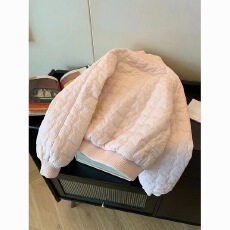 批发<b class='q'>高档</b>定制方格羽绒棉衣女2025冬新款减龄显瘦轻薄保暖棉服加棉外套