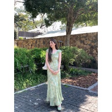 批发篱笆篱笆啦 夏日情书 <b class='q'>清新</b>优雅气质<b class='q'>连衣裙</b>女温柔小飞袖甜美裙子