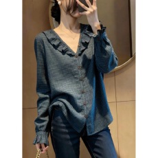 批发独特漂亮超好看上衣女2026年春季新款法式设计感小众时尚气质<b class='q'>长袖</b>