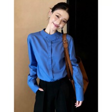 批发简约气质设计感通勤风<b class='q'>长袖</b><b class='q'>衬衫</b>女2026春季新款职场风直筒百搭上衣