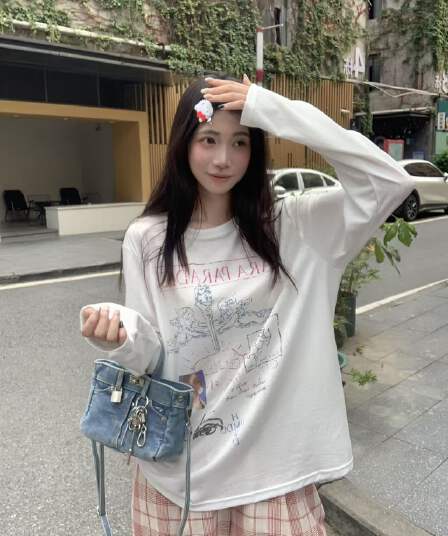 새로운 출처 생방송 품질 레트로 초상화 긴팔 태양 보호 셔츠 기본 셔츠
