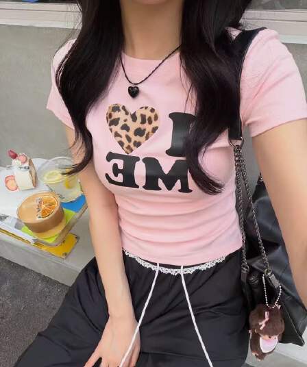 새로운 출처 생방송 품질 레오파드 무늬 하트 이후 패키지 칼라 높은 탄력성 몸매 가꾸기 맨위