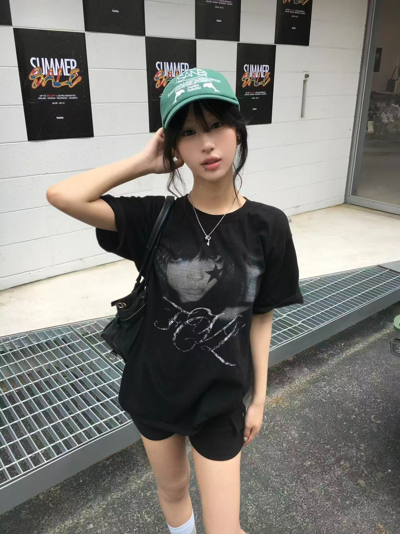 새로운 출처 생방송 품질 이후 패키지 칼라 티셔츠 유럽과 미국 초상화 프린트