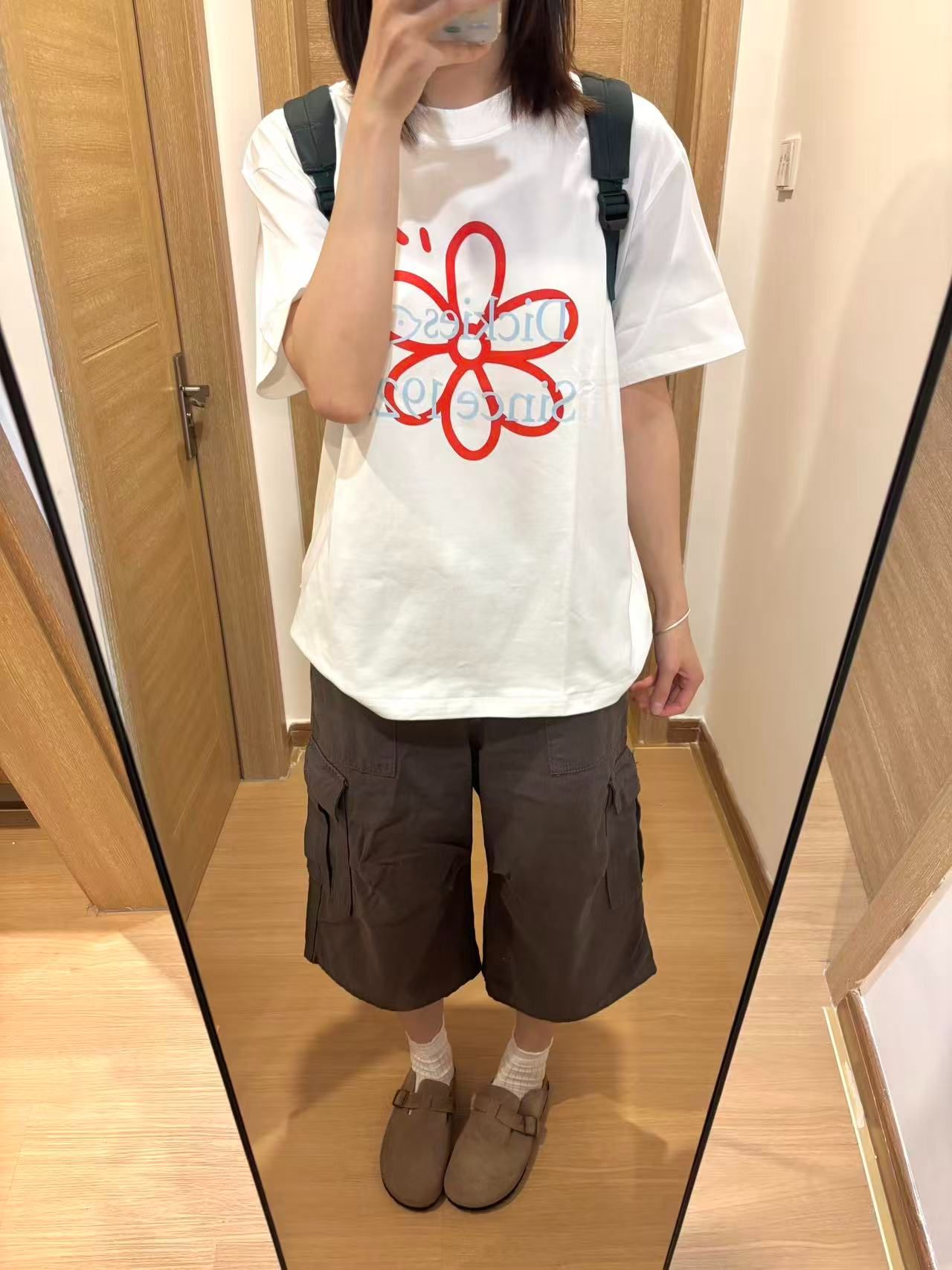 새로운 출처 생방송 품질 이후 패키지 칼라 티셔츠 알파벳 꽃 프린트