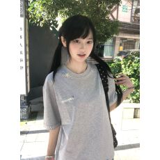 批发新款 好质量做工原版纽扣+刺绣 短袖<b class='q'>T</b><b class='q'>恤</b>男女同款
