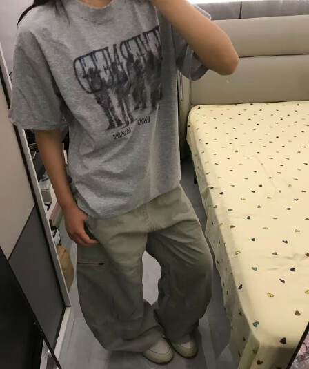 새로운 출처 생방송 품질 이후 패키지 칼라 티셔츠 초상화 알파벳 프린트