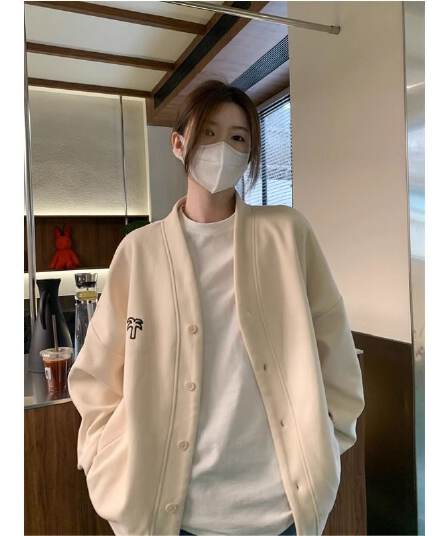 새로운 자수 300 근 특별 빅 사이즈 느긋한 바람 재킷