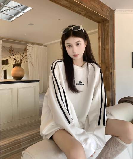 새로운 자수 당겨서 기사 300 근 특별 빅 사이즈 후드티 여성