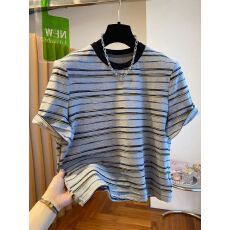 批发【原版面料】特<b class='q'>大码</b>300斤条纹t恤女短袖2026新款夏季短款上衣