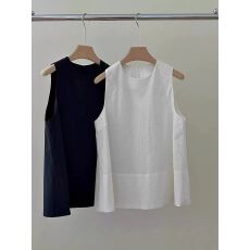 批发【广州麻棉】特大码300斤无袖<b class='q'>棉麻</b>背心女2026新款夏季上衣