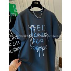 批发【40支纯棉】丝带蝴蝶结字母短袖T恤<b class='q'>连衣</b>裙子<b class='q'>长裙</b>宽松2026夏装