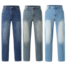 批发高品质美式弹力加长男装牛仔裤