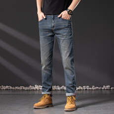 批发春夏款莱赛尔天丝重工洗水男装牛仔裤男