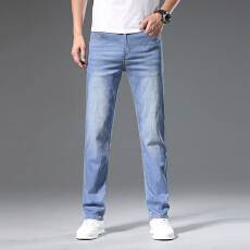 批发春夏款重工洗水莱赛尔天丝直筒牛仔裤