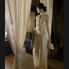 批发【方寸】条纹套装-上衣+裤子搭开<b class='q'>衫</b>