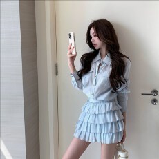 批发邱肉瑶【高智氧气感】甜美气质风<b class='q'>真丝</b><b class='q'>衬衫</b>