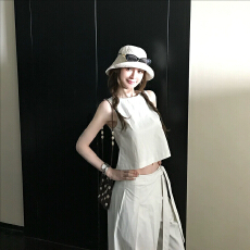 批发Skk Store 都市熟<b class='q'>女</b>氧感 极简松弛感老钱无袖背心/弯刀阔腿裤<b class='q'>套</b><b class='q'>装</b>