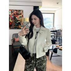 批发美式休闲风高街甜酷翻领<b class='q'>皮衣</b>外套女2025秋季新款小众百搭夹克上衣