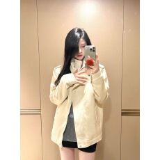 批发多巴胺甜酷风立领<b class='q'>皮衣</b>外套女2025秋季新款设计感高街宽松夹克上衣