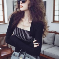 批发高级感撞色拼接长袖打底衫T恤女2025秋季新款韩系时尚修身上衣潮