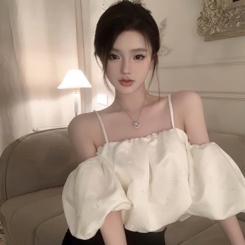 디자인 센스 Chic 오프숄더 맨위 짧은 드레스 여름 핫걸 섹시함 오프숄더 거품 소매 차 휴식 슬립 드레스 아이들