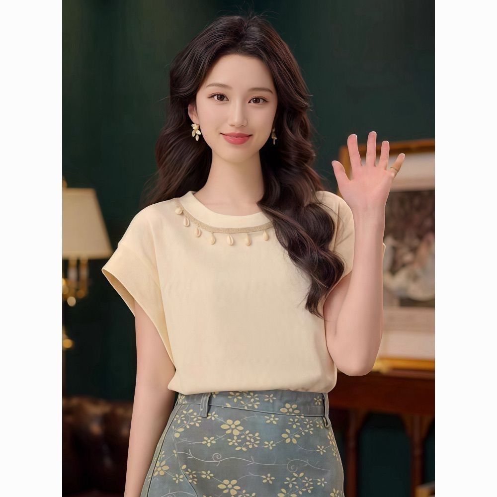 레트로 항구 바람 티셔츠 반팔 무거운 작업 맨위 여름 새로운 패션 디자인 고유 한 슬림해 보이는 다용도 잘 생긴 긍정적 인 어깨