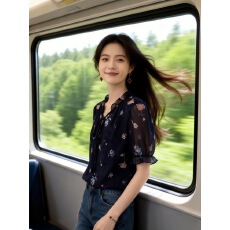 批发设计感高级感高端精致法式时尚2026春夏季新款巨好看的上衣