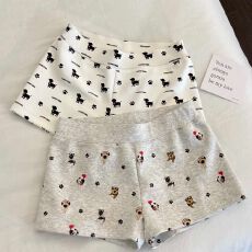 批发原版做法抖音质量趣味可爱小狗<b class='q'>印花</b><b class='q'>短裤</b>睡裤夏款舒适居家外穿裤子