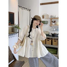 批发实拍 百搭提花衬衫