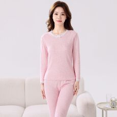 批发保暖衣女士秋冬季学生少女秋衣秋裤套装<b class='q'>甜美</b>休闲纯色保暖内衣女生