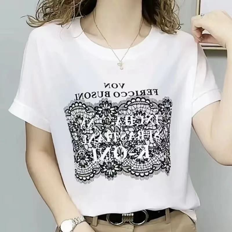 210 그램 40 1 1 리브 면 92 면 8 암모니아 Lun 프린트 패션 여성 티셔츠