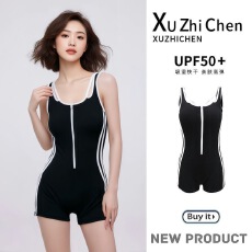 批发泳衣女2026新款爆款高级感女士连体平角竞速游泳馆专用泡温泉泳衣