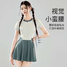 批发泳衣女款2026新款高级感游泳馆专用泡温泉连体女士微胖游泳衣泳装