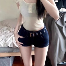 批发2026夏季性感辣妹JK超短裤女新款低腰修身显瘦热裤百搭牛仔短裤潮