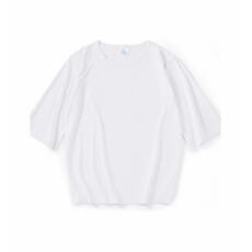 莫代尔七分袖圆领T恤牛奶丝出口 100件起批 不拿散货 工厂直发价