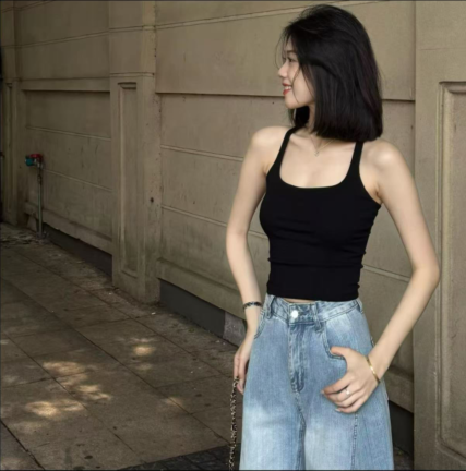 봄 여름 새로운 뒤로 디자인 섹션 몸매 가꾸기 벨트 가슴 패드 슬림해 보이는 단어 아름다움 뒤로