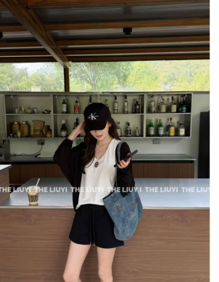 여름 라이 경기 서울 차가운 센스 느긋한 바람 루즈핏 박쥐 오픈 가디건