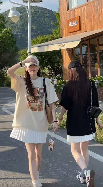 여름 새로운 한 부서 캐주얼 루즈핏 다용도 패션 미니멀리즘 티셔츠
