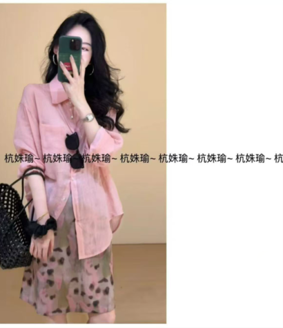 여름 새로운 빛 럭셔리 프랑스식 느슨함 센스 셔츠
